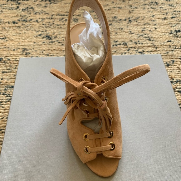 Club Monaco Suede Heeled Sandals - Picture 7 of 8